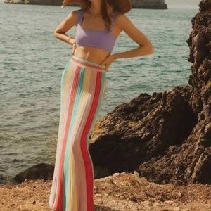 Find Me Now Anthropologies Multi-Color Skirt